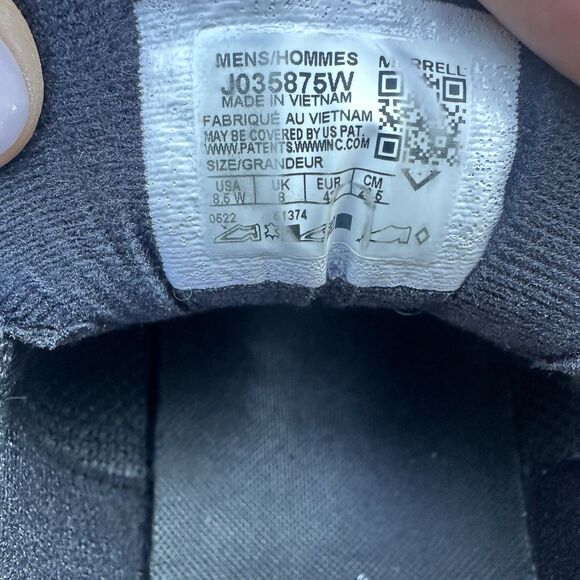 Merrell Moab 3 Hiking Shoe Mens Size 8.5 Wide Black Night Leather Mesh Outdoor - Picture 9 of 9